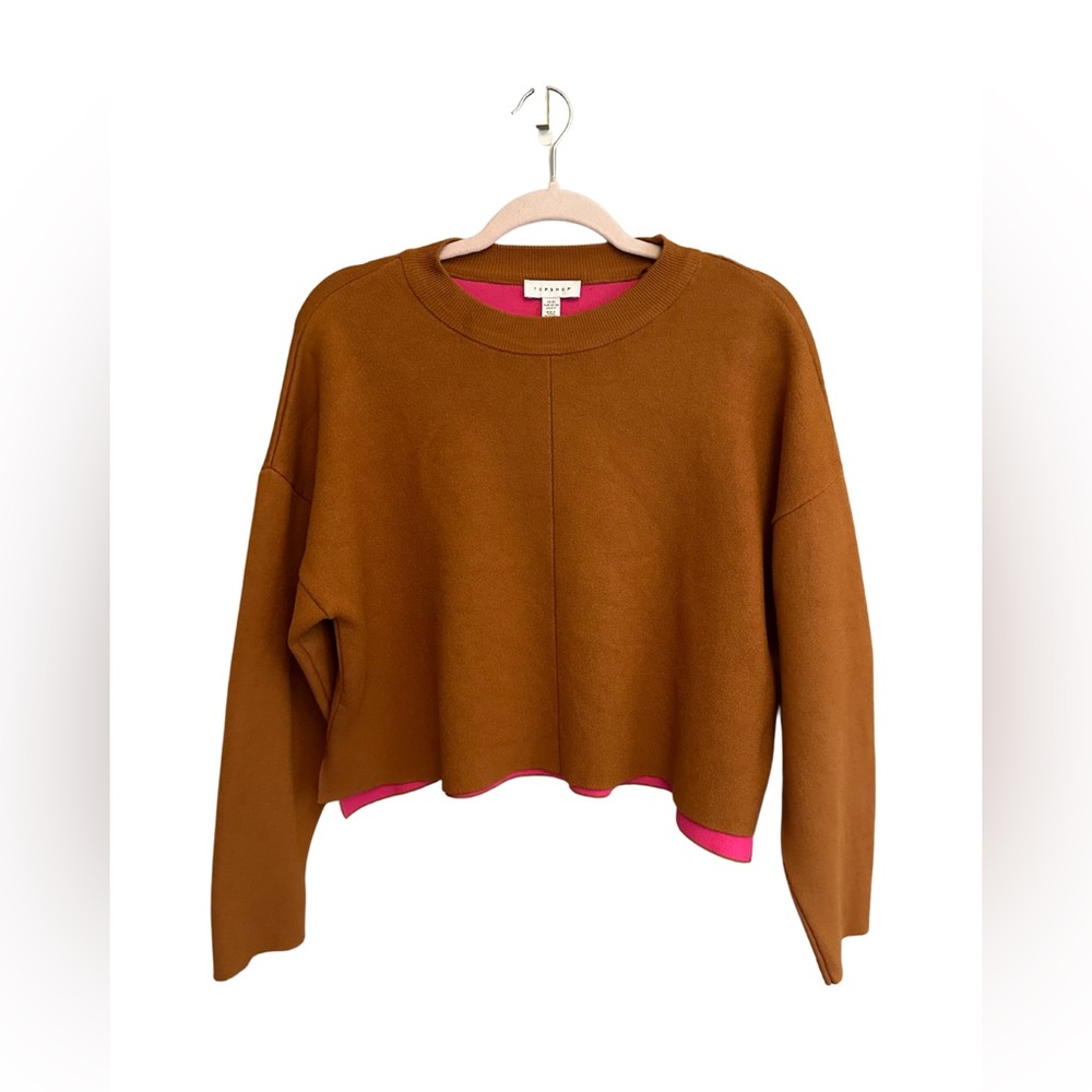 TOPSHOP two tone boxey  sweater Size XS